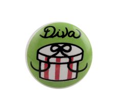 Diva Pea Green Ceramic Flat Dresser Knob Online